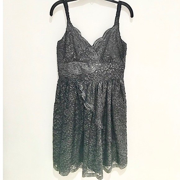 ❤️ Anna Sui Metallic Lace Cocktail Dress - Picture 4 of 6